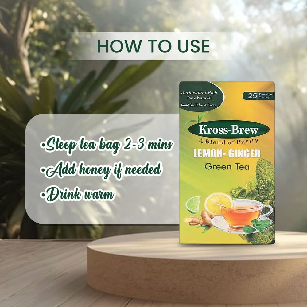 KROSS-BREW LEMON GINGER GREEN TEA4