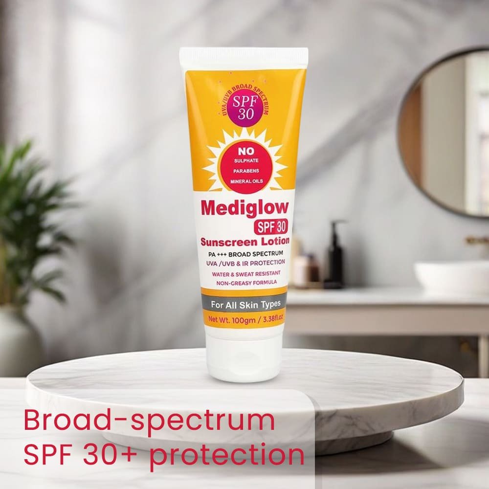 MEDIGLOW-SPF 30 SUNSCREEN LOTION5